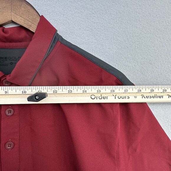 Nike Golf Dunkin Donuts DD Dri-Fit Polo Shirt Mens M Employee Classic VERY RARE - Picture 6 of 9